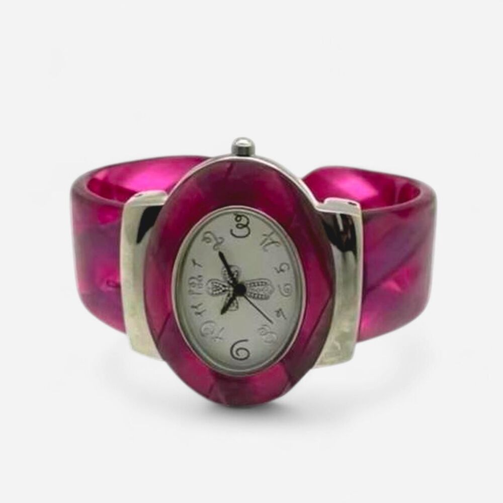 Unbranded Women's Silver and Purple Watch